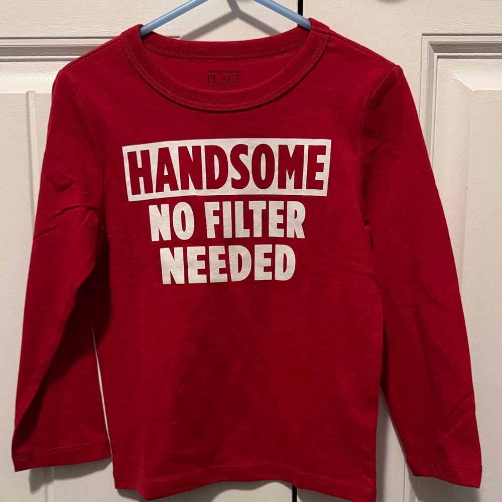 The Children's Place Bold Red Long Sleeve Tee